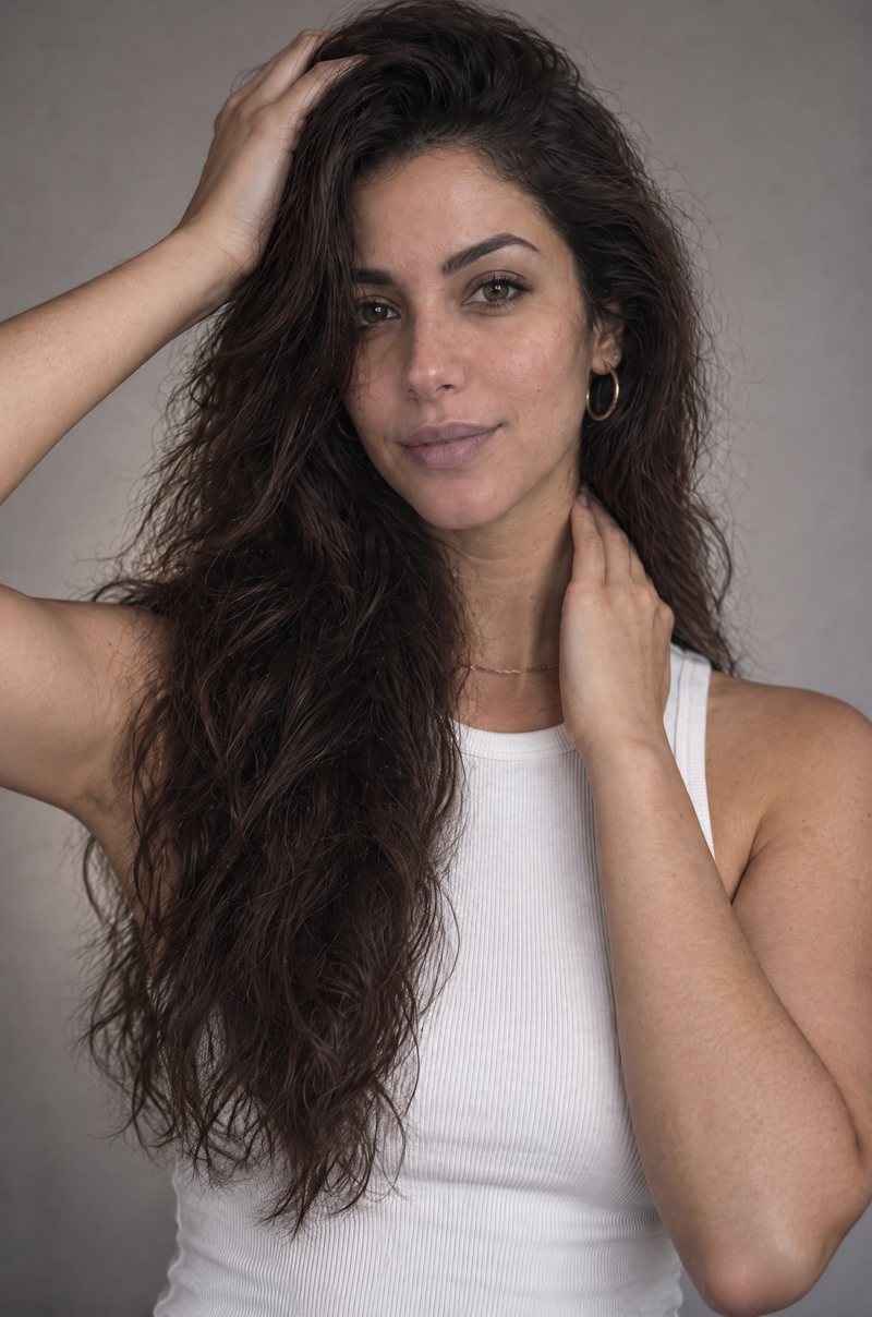 Portrait made in VivaPix from her selfie
